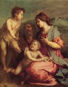 Andrea del Sarto Holy Family with john the Baptist painting